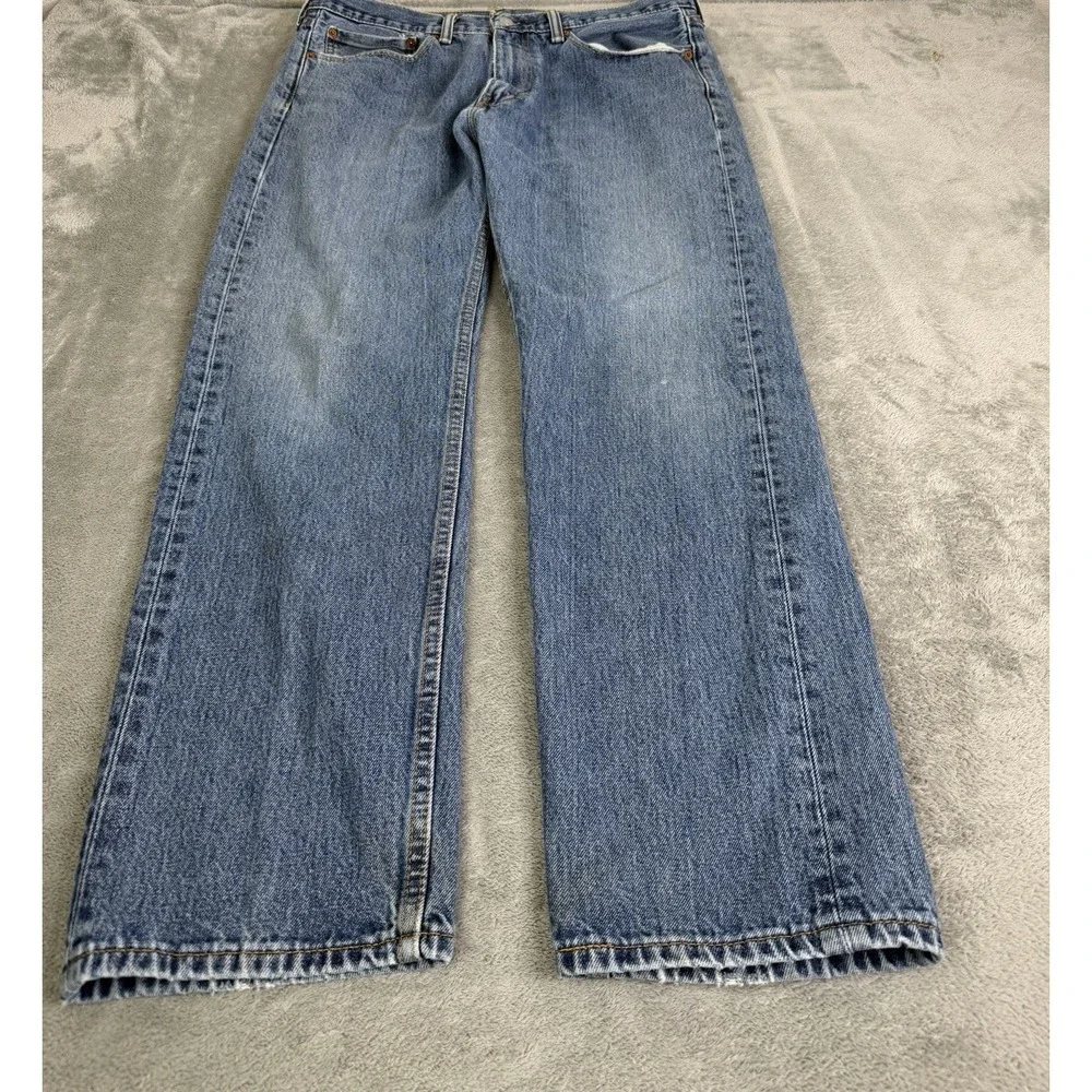 Levi's 505 Regular Fit Straight Jeans Men's Size 36X30 Blue